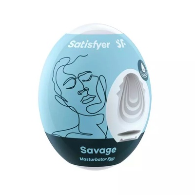 Мастурбатор-яйцо Satisfyer Savage Mini Masturbator Satisfyer 241165 (белый) 