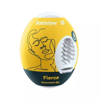Мастурбатор с самолубрикацией Satisfyer Egg Single , белый Fierce (желтый) 