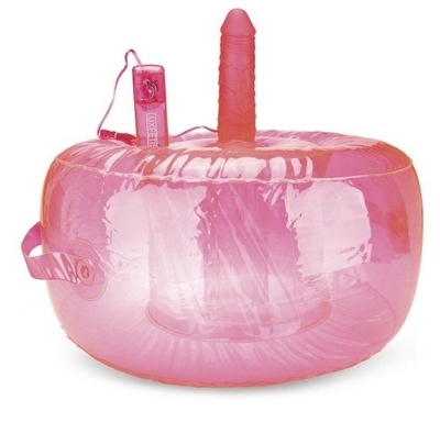 Надувная подушка для секса в вибратором Lux Fetish розовая (розовый) 