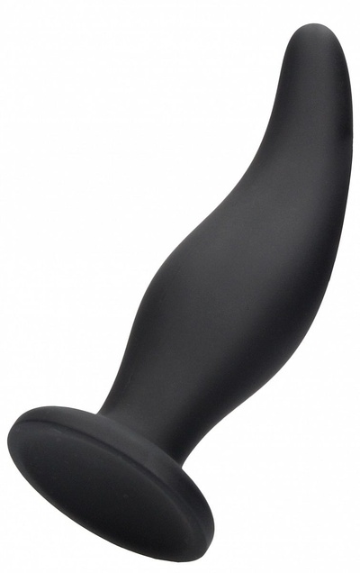 Анальная пробка Shots Media BV Curve Butt Plug черная 11,4 см (черный) 