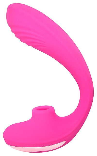 Вибромассажер Bior toys с вакуумно-волновой стимуляцией клитора розовый 