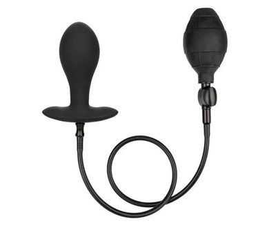 Анальная пробка California Exotic Novelties Weighted Silicone Inflatable Plug Large черная (черный) 