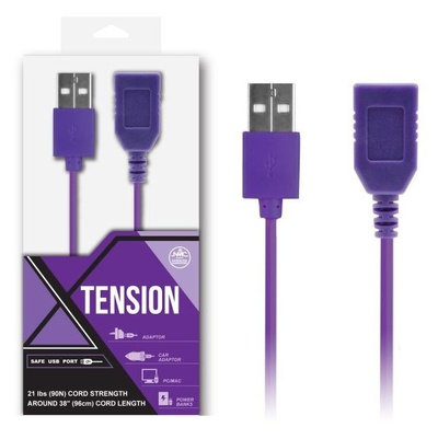 Удлинитель USB-провода NMC фиолетовый 100 см Фиолетовый удлинитель USB-провода - 100 см. 