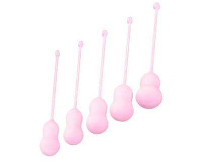 Вагинальные шарики ToyFa Tulips розовые 5 шт Набор из 5 розовых вагинальных шариков Tulips (розовый) 