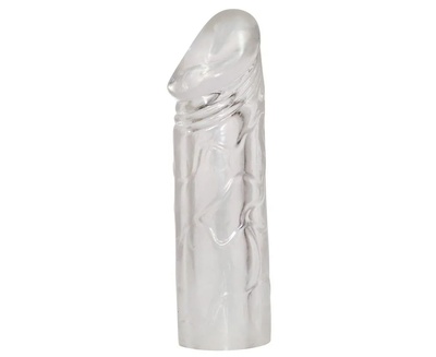 Интимная насадка ORION Mega Dick Sleeve Transparent удлиняющая Удлиняющая насадка на пенис Mega Dick Sleeve Transparent (прозрачный) 