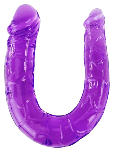 Фаллоимитатор Baile двухголовый фиолетовый 29,8 см 