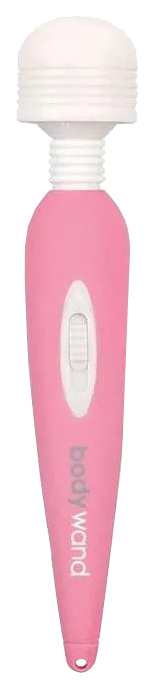 Вибратор Bodywand Personal Mini Rechargeable перезаряжаемый жезловый розово-белый (белый; розовый) 
