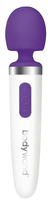 Вибратор Bodywand Aqua Mini Rechargeable перезаряжаемый жезловый фиолетово-белый (белый; фиолетовый) 