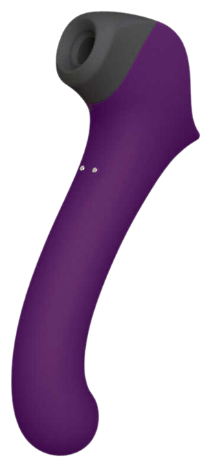 Клиторальный стимулятор Сатисфакер Caldo с функцией вибратора фиолетовый 