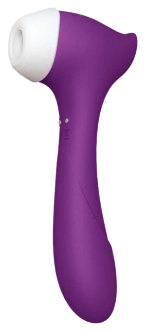 Клиторальный стимулятор Сатисфакер Joy с функцией вибратора фиолетовый 
