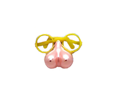 Пластиковые очки с бюстом вместо носа, бежевый Play Star (желтый; бежевый) 
