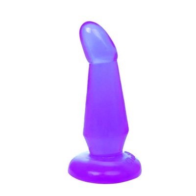 Фиолетовая анальная пробка без вибрации - 12 см Baile (фиолетовый) 