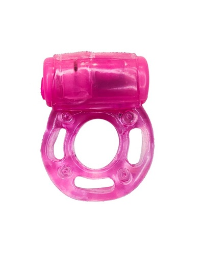 Гелевое эрекционное кольцо с вибрацией, сиреневое OnOna (розовый) 