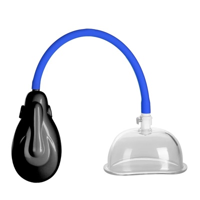 Вакуумная помпа для клитора Erozon Vagina Pump автоматическая (черный; синий) 