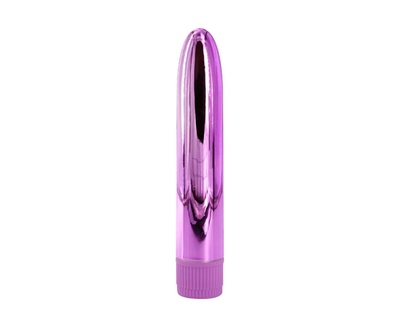 Розовый глянцевый пластиковый вибратор - 14 см. Свободный ассортимент 
