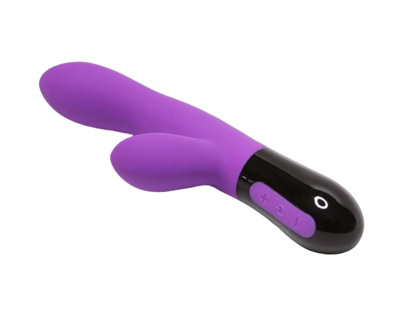 Фиолетовый вибратор-кролик Adrien Lastic Gaia 2.0 20,4 см 