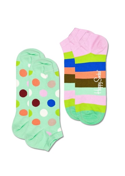 Носки Happy socks 2-Pack Big Dot Stripe Low Sock BDS02 