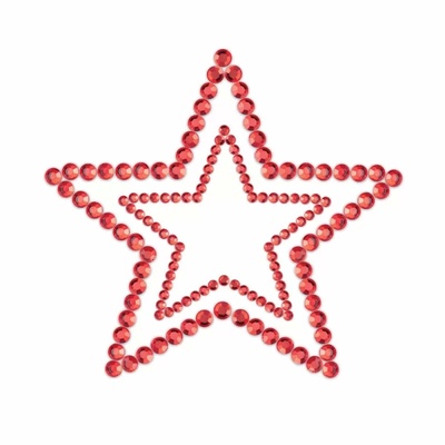 Украшение на грудь Bijoux Indiscrets Mimi Star, красные (Красный) 