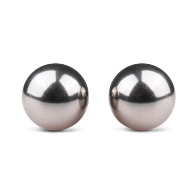 Вагинальные шарики Easytoys Silver Ben Wa Balls 19mm, серебряные (Белый) 