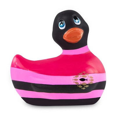 Вибратор-уточка Big Teaze Toys I Rub My Duckie 2.0, разноцветный (Черный) 