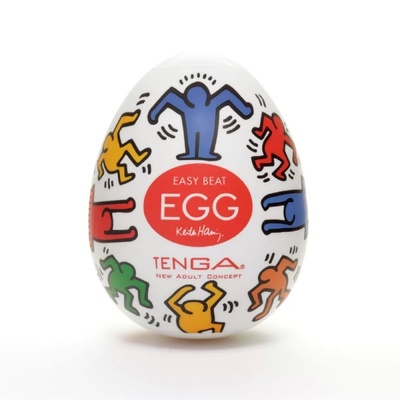 Мастурбатор яйцо Tenga & Keith Haring Egg Dance Keith Haring Dance (Прозрачный) 