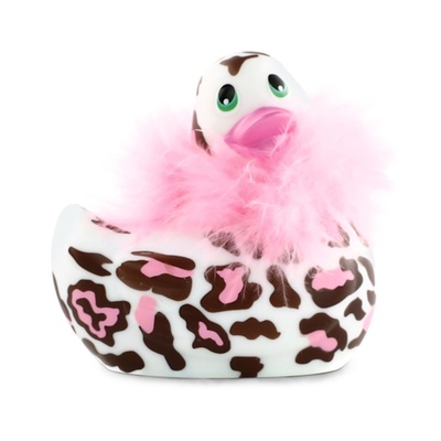 Вибратор-уточка Big Teaze Toys I Rub My Duckie 2.0, пантера (Белый, Розовый, Черный) 