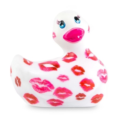 Вибратор-уточка Big Teaze Toys I Rub My Duckie 2.0, бело-розовый (Белый, Розовый) 