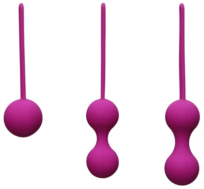 Шарики вагинальные MMG Sex Toys Palla Deplace фиолетовые, 3 шт (фиолетовый) 