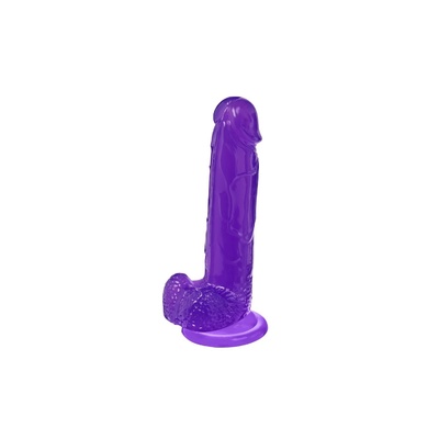 Фиолетовый реалистичный фаллоимитатор Mr. Bold L - 18,5 см. Bradex 