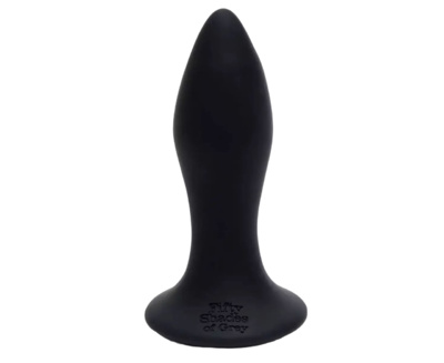Анальная вибропробка Sensation Rechargeable Vibrating Butt Plug 8,9 см, черный Fifty Shades of Grey 