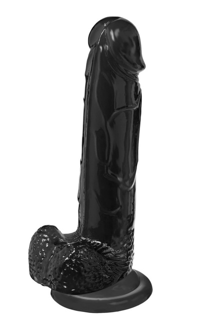 Черный реалистичный фаллоимитатор Bradex Mr. Bold XL 22 см, черный 