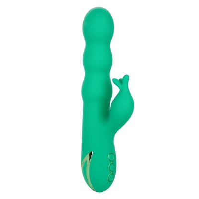 Зеленый вибромассажер-кролик Sonoma Satisfier, зеленый California Exotic Novelties 