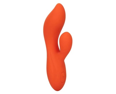 Оранжевый вибратор-кролик Liquid Silicone Dual Teaser, оранжевый California Exotic Novelties 