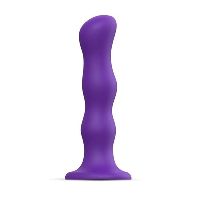 Фиолетовая насадка Strap-On-Me Dildo Geisha Balls size M, фиолетовый 