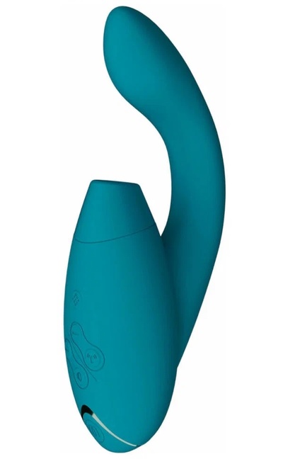Стимулятор клиторальный Womanizer Duo 2 бесконтактный, бирюзовый (голубой) 