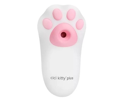 Вакуумный вибростимулятор клитора Cici Kitty Otouch (белый; розовый) 
