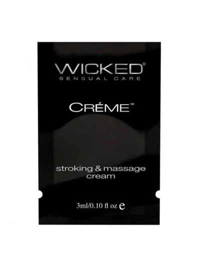 Крем для массажа и мастурбации Wicked Stroking and Massage Creme - 3 мл., (3шт.) 