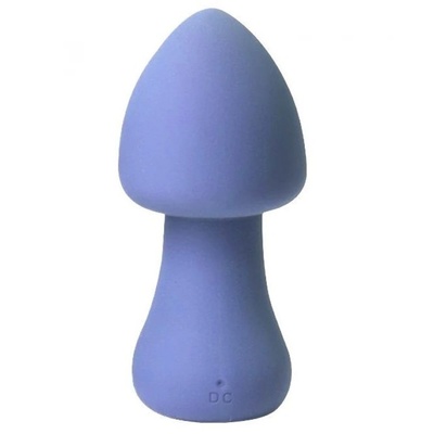 Голубой перезаряжаемый клиторальный стимулятор-грибочек Parasol Mushroom CNT 