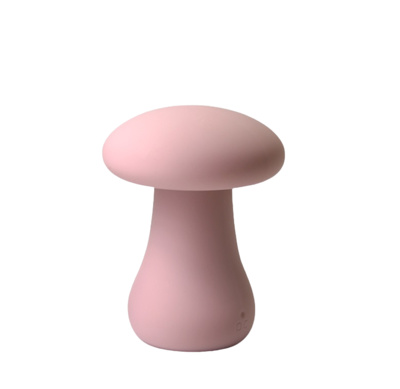 Розовый перезаряжаемый клиторальный стимулятор-грибочек Oyster Mushroom CNT 