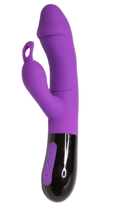 Фиолетовый вибратор-кролик Ares 2.0 - 20,6 см. Adrien Lastic (фиолетовый; черный) 