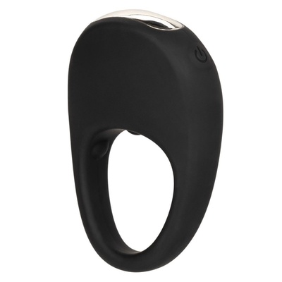 Черное эрекционное виброкольцо Silicone Rechargeable Pleasure Ring California Exotic Novelties (черный) 