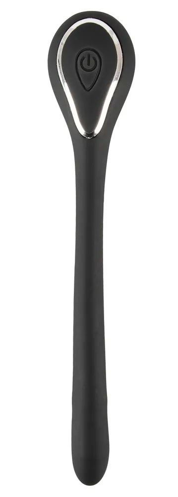Черный гибкий уретральный стимулятор с вибрацией Vibrating Bendable Dilator - 13,5 см. Orion 