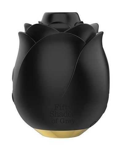 Черный клиторальный стимулятор Black Rose Silicone Clitoral Suction Fifty Shades of Grey FS-85439 