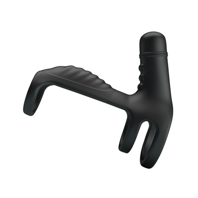 Черная вибронасадка на пенис Vibrating Penis Sling Baile BI-210276 (черный) 