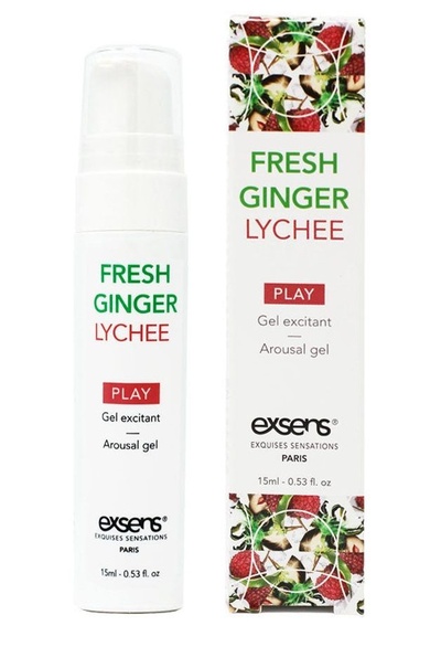 Возбуждающий гель Fresh Ginger Lychee Arousal Gel - 15 мл. Exsens 