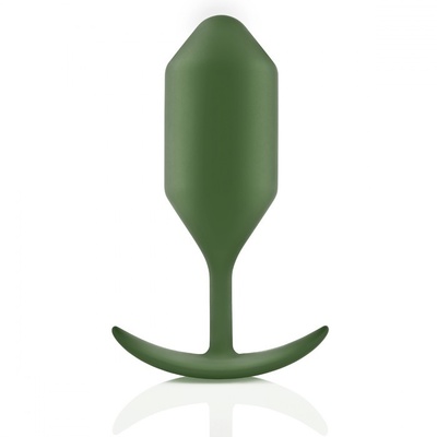 Пробка цвета хаки для ношения B-vibe Snug Plug 4 14 см (зеленый) 
