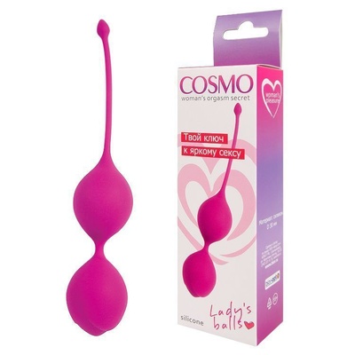 Вагинальные шарики Cosmo D 30 мм ярко-розовый CSM-23008-16 