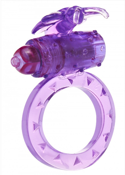 Эрекционное виброкольцо Toy Joy Flutter-Ring фиолетовый 