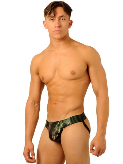 Кожаные камуфляжные джоки Fist Leather L Jock Camo (зеленый) 