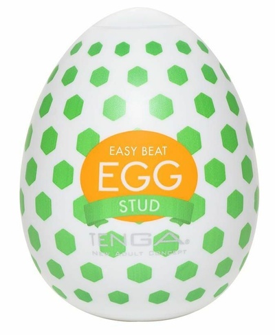 Мастурбатор-яйцо Tenga Egg STUD молочный (белый) 